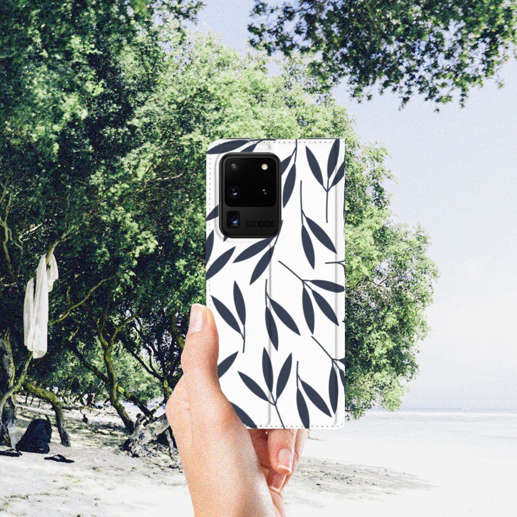 Samsung Galaxy S20 Ultra Smart Cover Leaves Blue - B2C Telecom