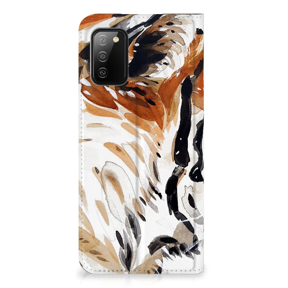 Bookcase Samsung Galaxy M02s | A02s Watercolor Tiger - B2C Telecom