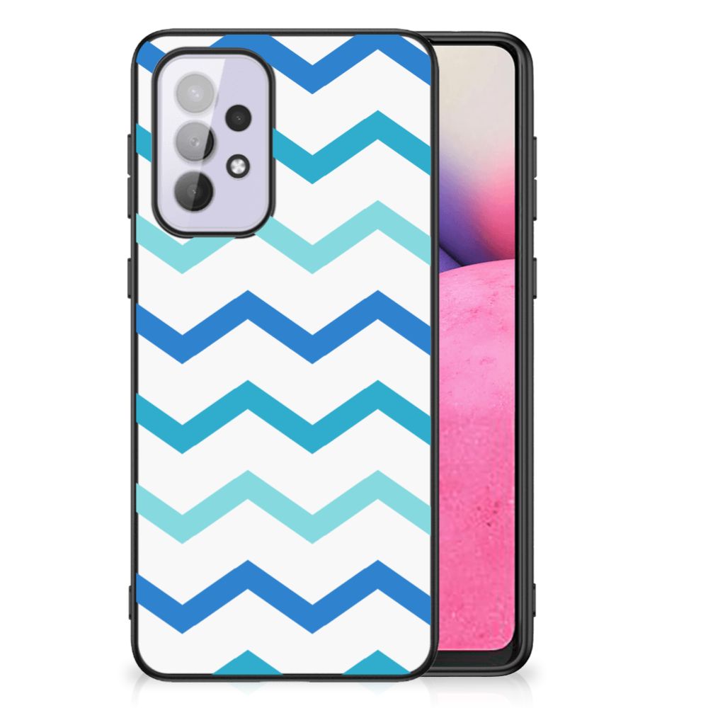 Samsung Galaxy A33 5G Back Case Zigzag Blauw B2C Telecom