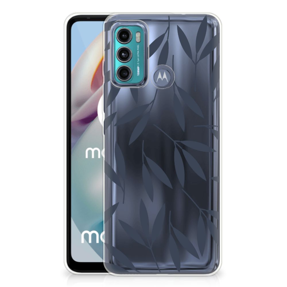 Motorola Moto G60 TPU Case Leaves Blue B2C Telecom
