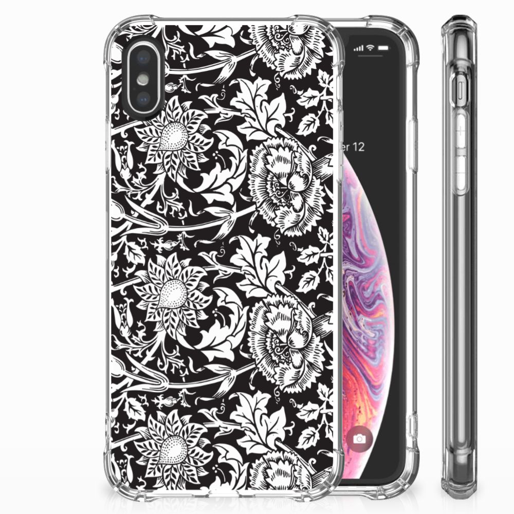 Apple iPhone X | Xs Case Black Flowers