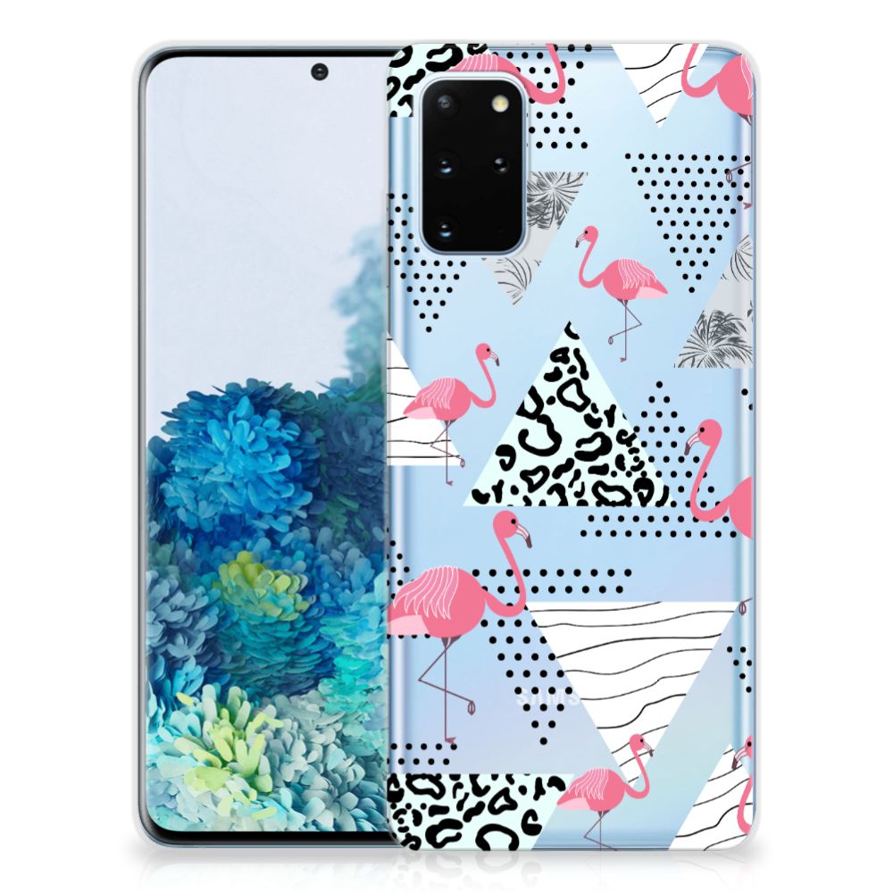 Samsung Galaxy S20 Plus TPU Hoesje Flamingo Triangle B2C Telecom