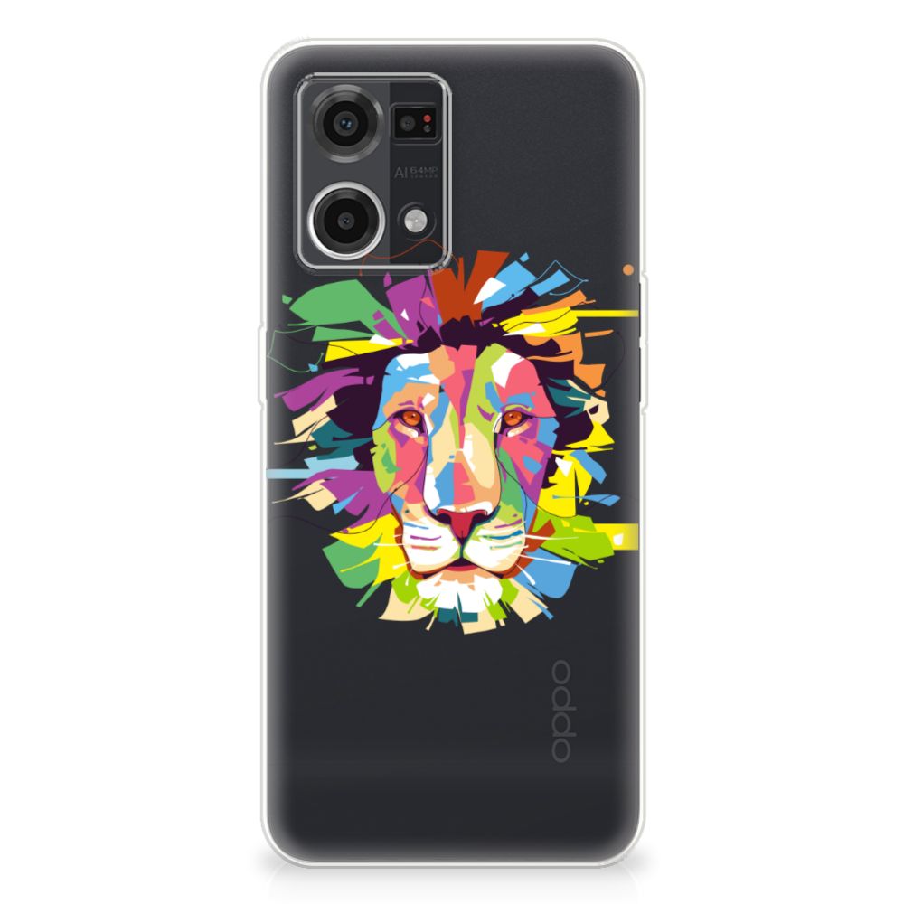 OPPO Reno7 4G Telefoonhoesje met Naam Lion Color B2C Telecom