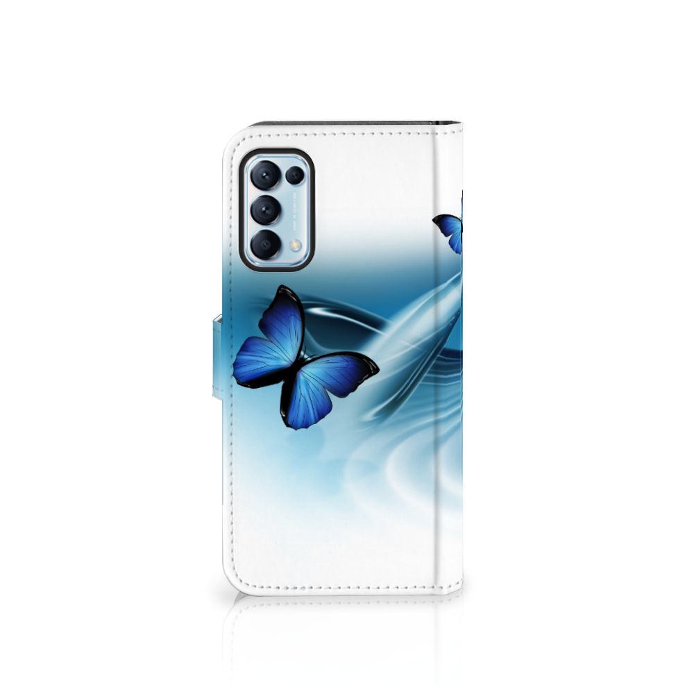 OPPO Find X3 Lite Telefoonhoesje met Pasjes Vlinders