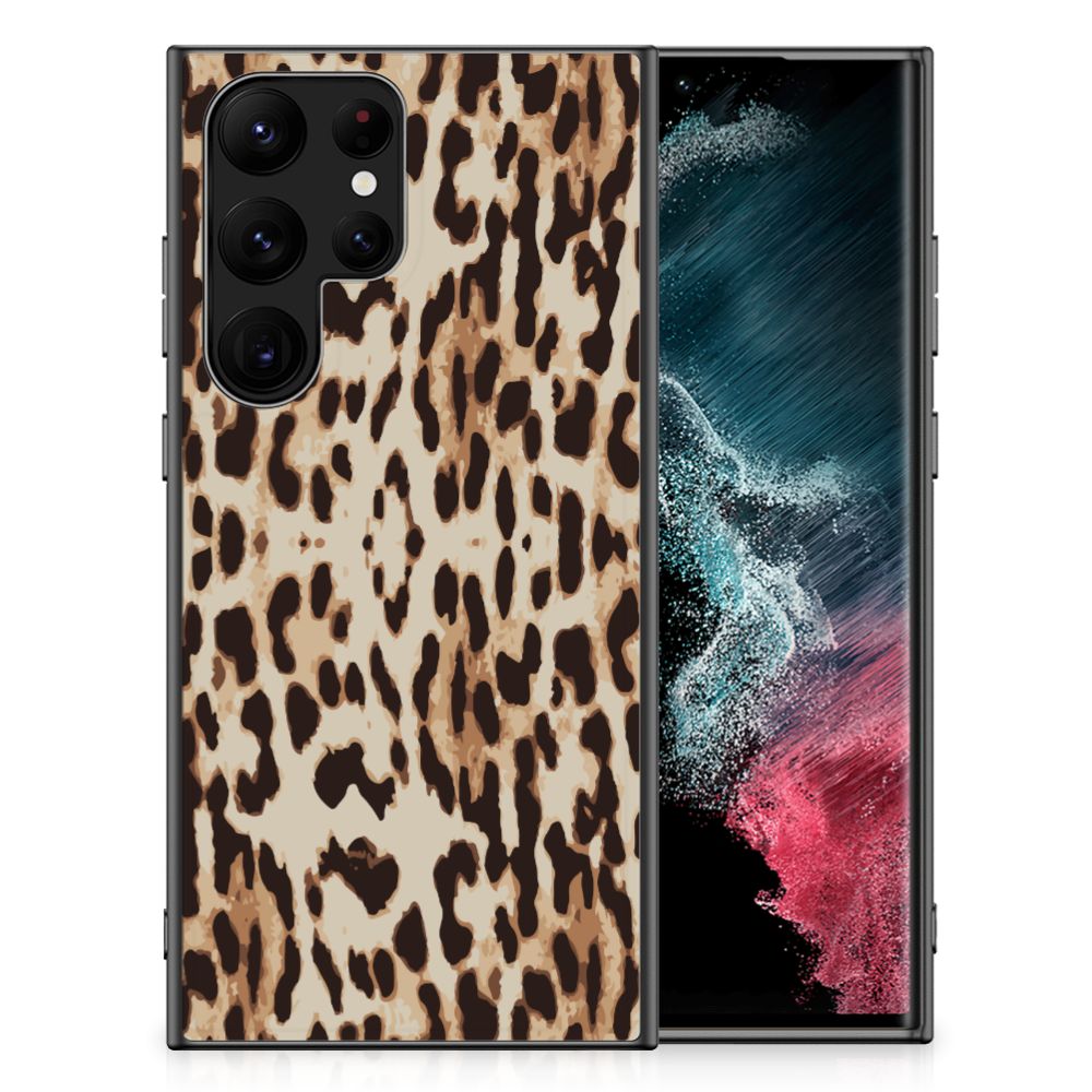 Samsung Galaxy S23 Ultra Dierenprint Telefoonhoesje Leopard