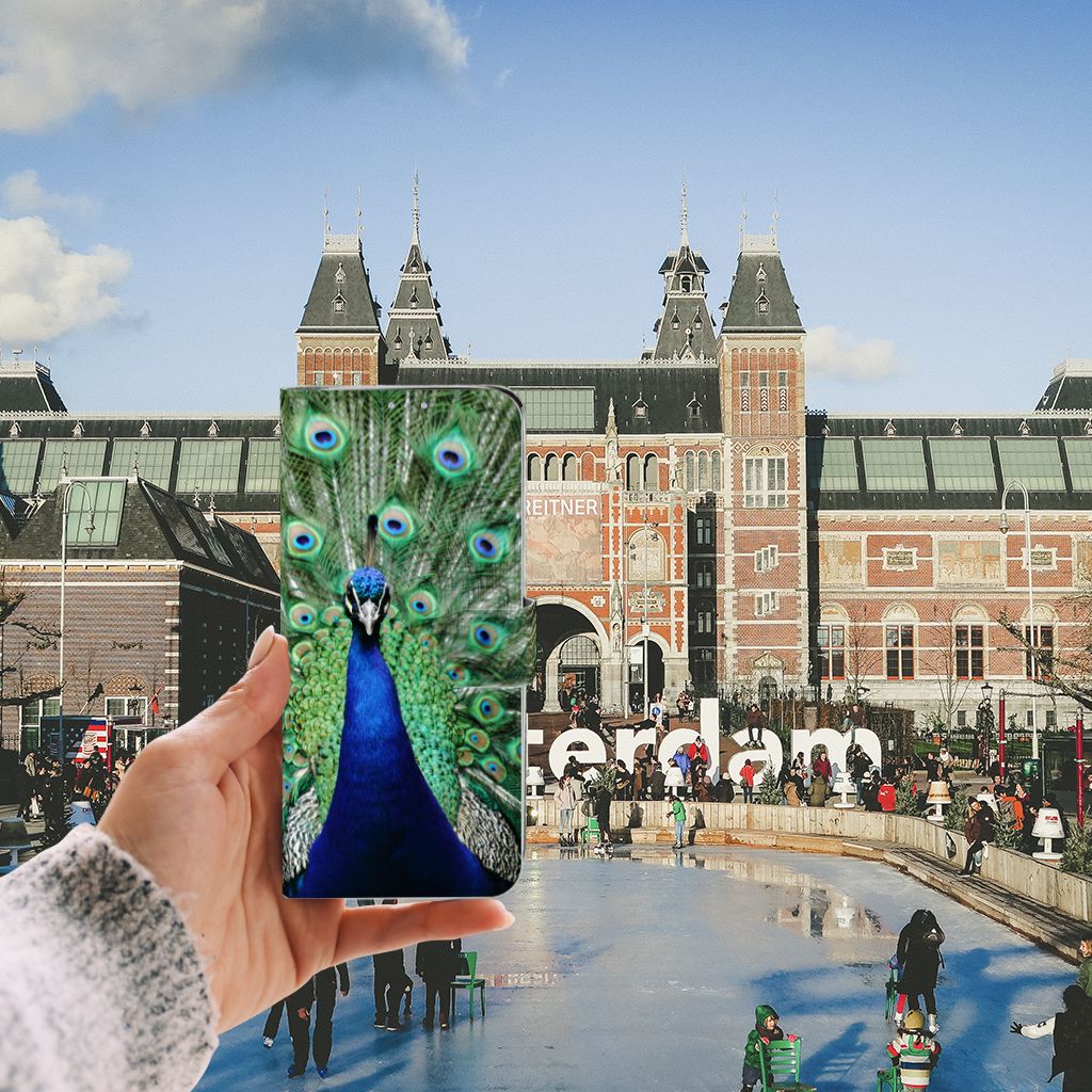 Samsung Galaxy S20 Ultra Telefoonhoesje met Pasjes Pauw