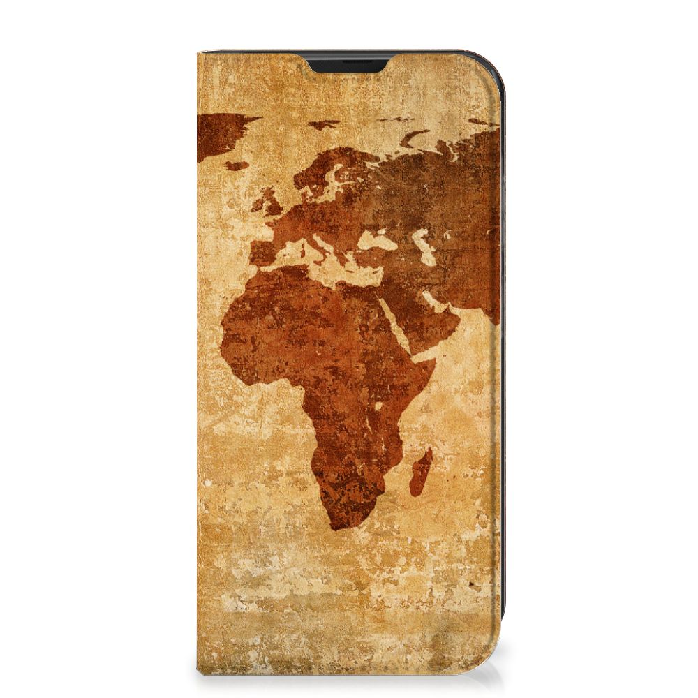 Samsung Galaxy Xcover 6 Pro Book Cover Wereldkaart - B2C Telecom