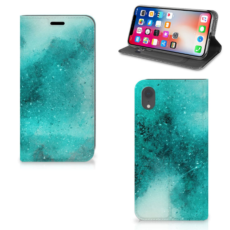 Bookcase Apple iPhone Xr Painting Blue