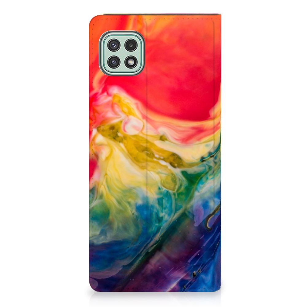 Bookcase Samsung Galaxy A22 5G Watercolor Dark - B2C Telecom