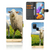 Samsung Galaxy A21s Telefoonhoesje met Pasjes Schaap en Lammetje