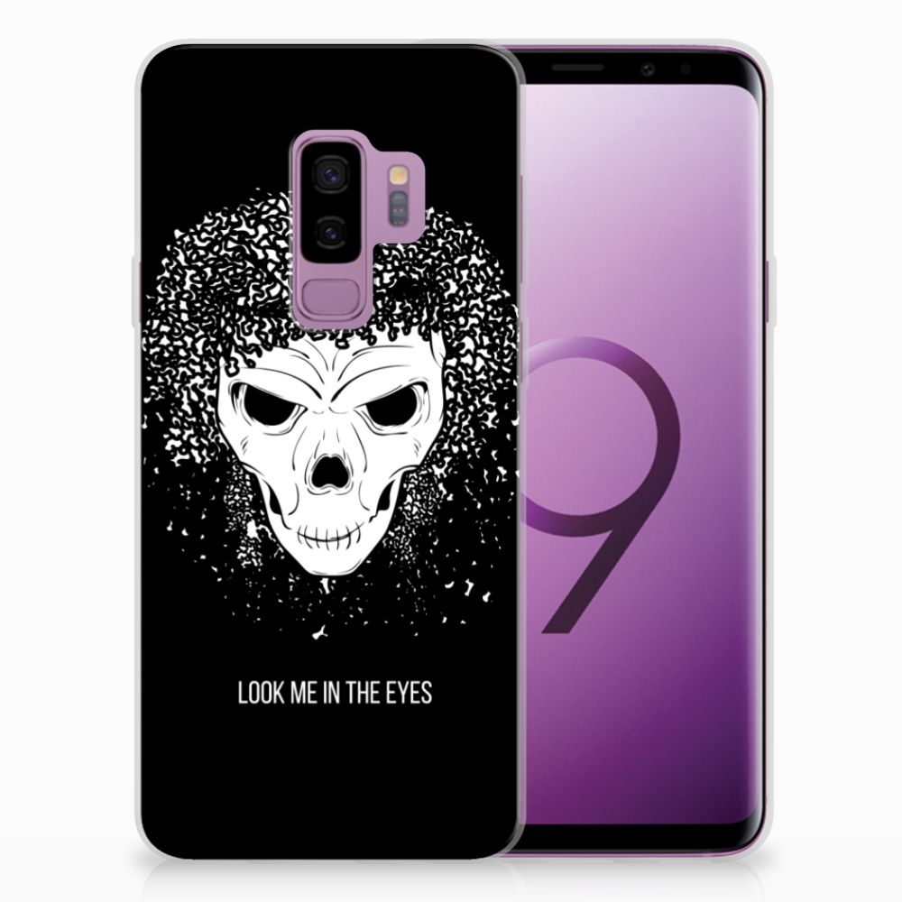 Silicone Back Case Samsung Galaxy S9 Plus Skull Hair