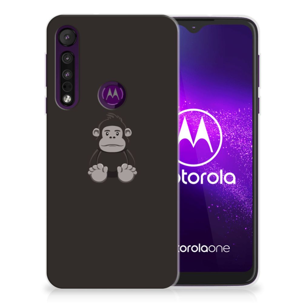 Motorola One Macro Telefoonhoesje met Naam Gorilla