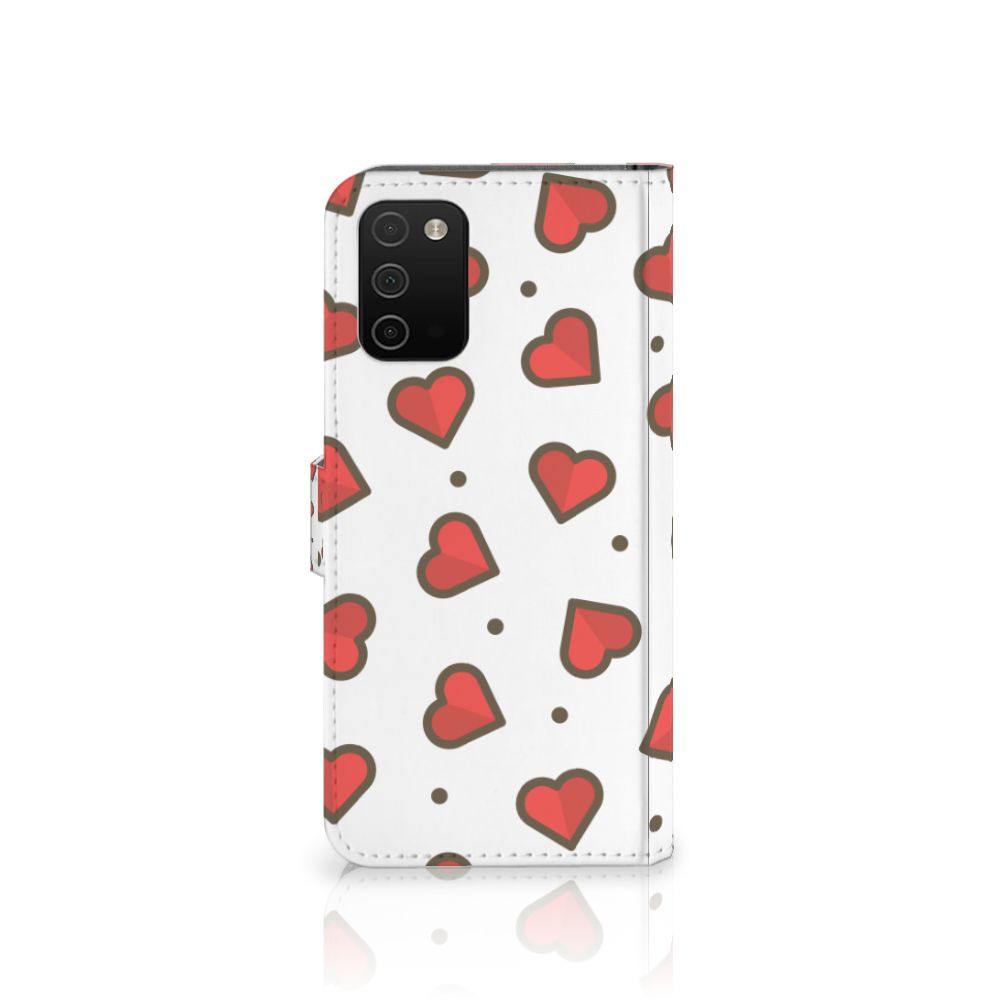 Samsung Galaxy A03s Telefoon Hoesje Hearts