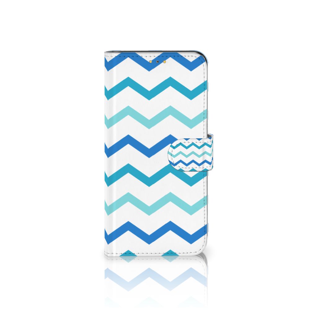 Samsung Galaxy M21 | M30s Telefoon Hoesje Zigzag Blauw