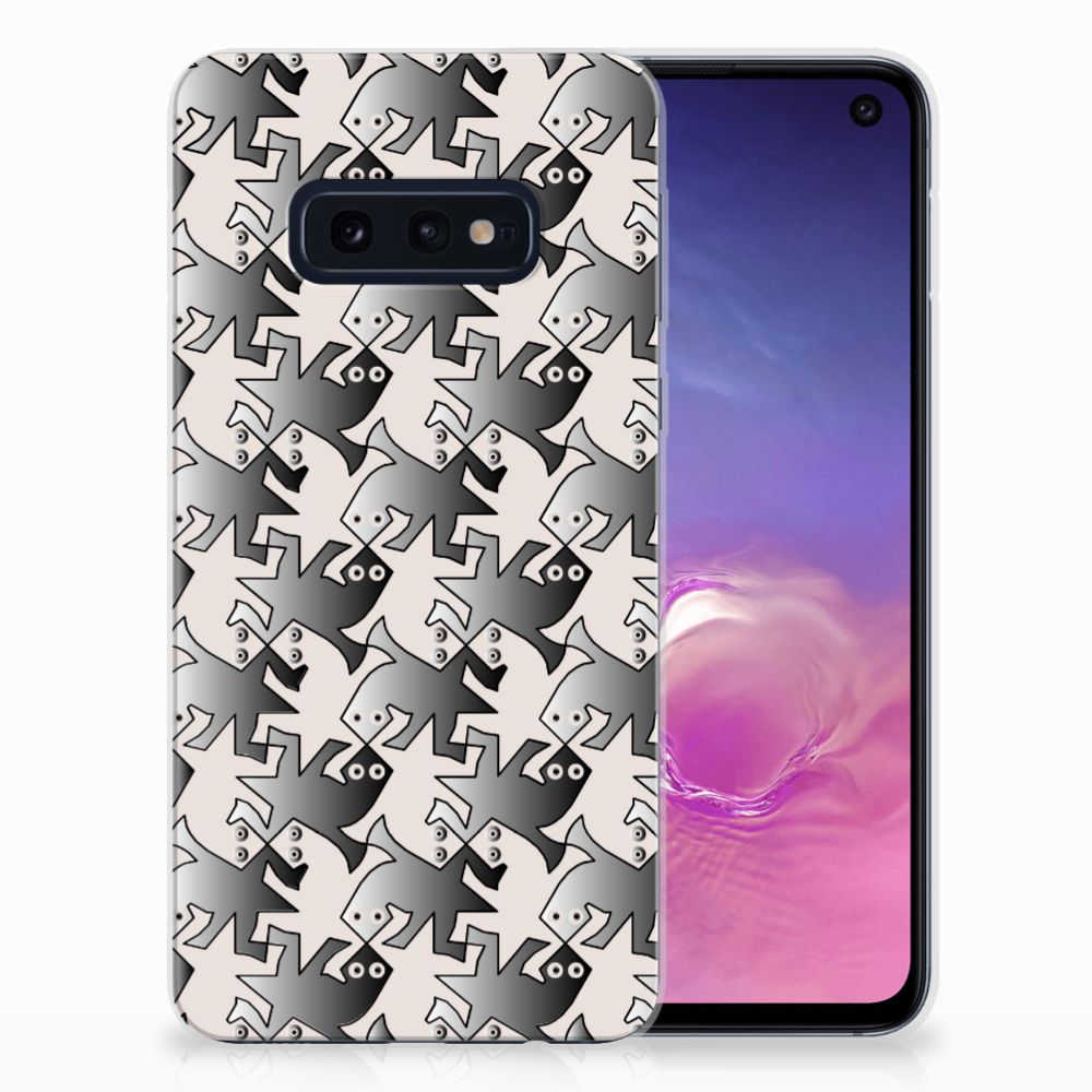 Samsung Galaxy S10e TPU Hoesje Salamander Grey