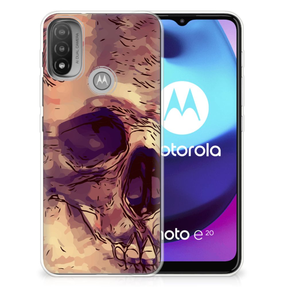 Silicone Back Case Motorola Moto E20 | E40 Skullhead B2C Telecom
