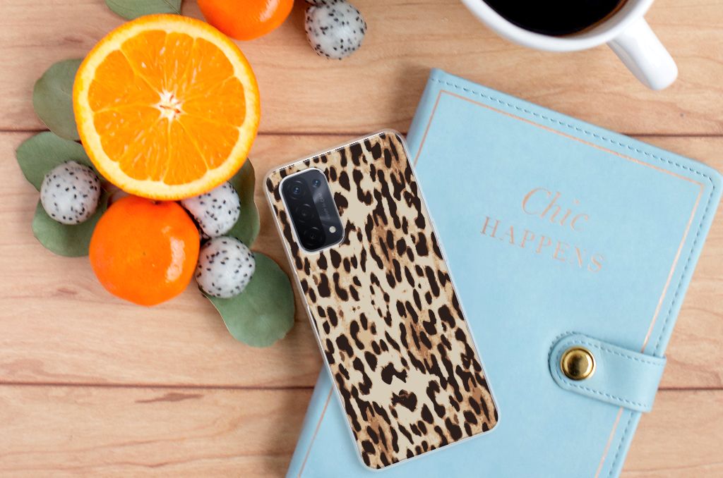 OPPO A93 5G TPU Hoesje Leopard