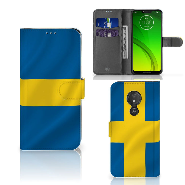 Motorola Moto G7 Power Bookstyle Case Zweden