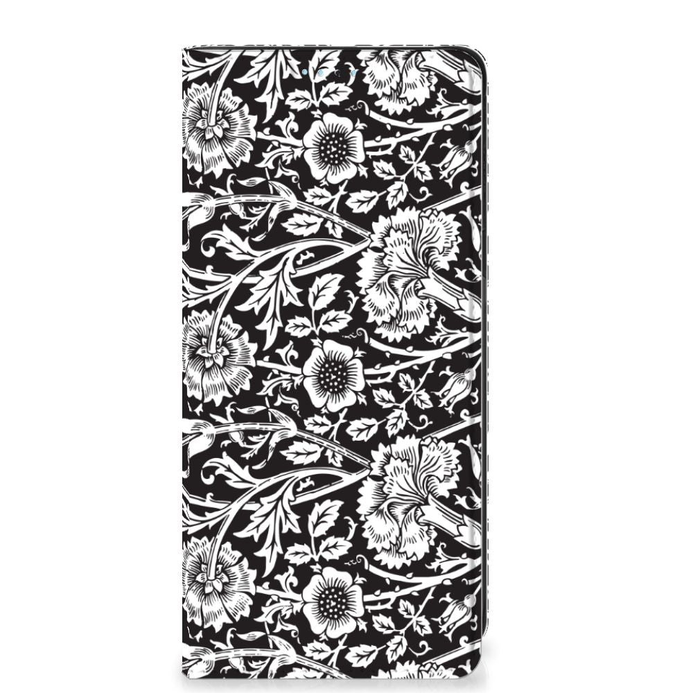 Xiaomi Redmi Note 11/11S Smart Cover Black Flowers