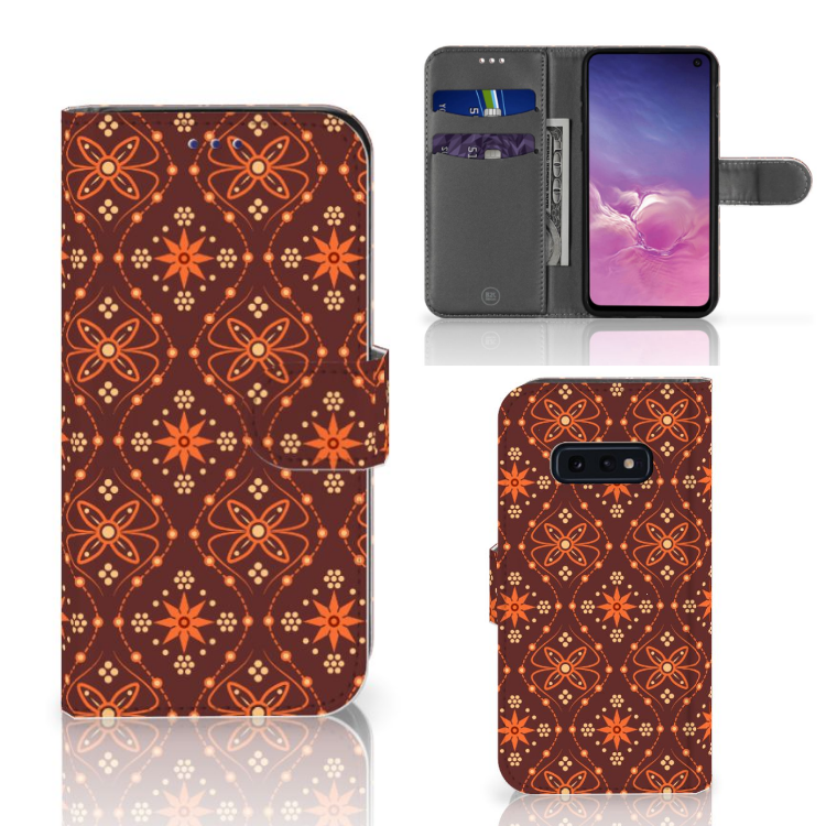 Samsung Galaxy S10e Telefoon Hoesje Batik Brown