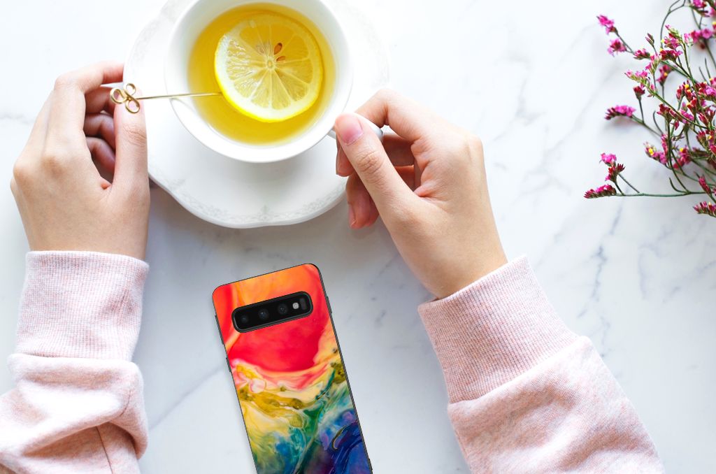 Case Samsung Galaxy S10 Watercolor Dark