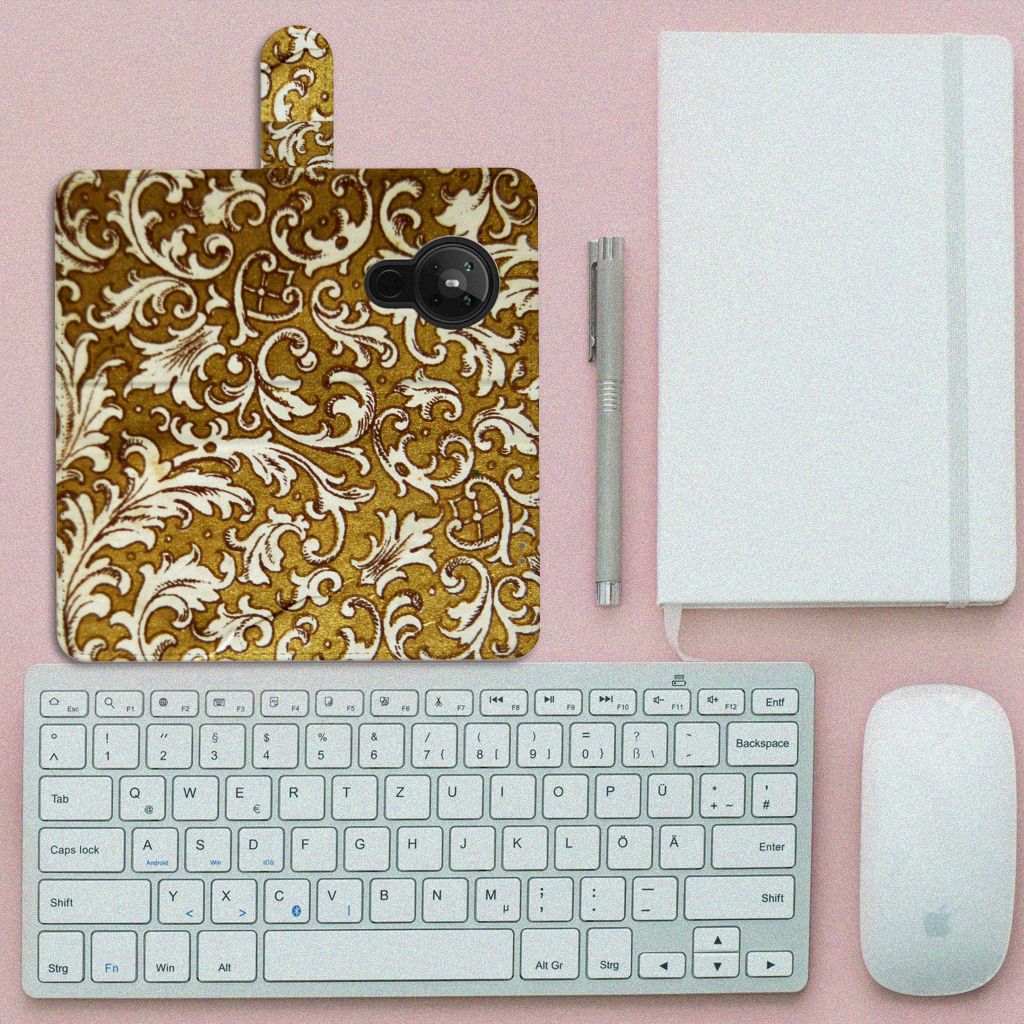 Wallet Case Nokia 5.3 Barok Goud