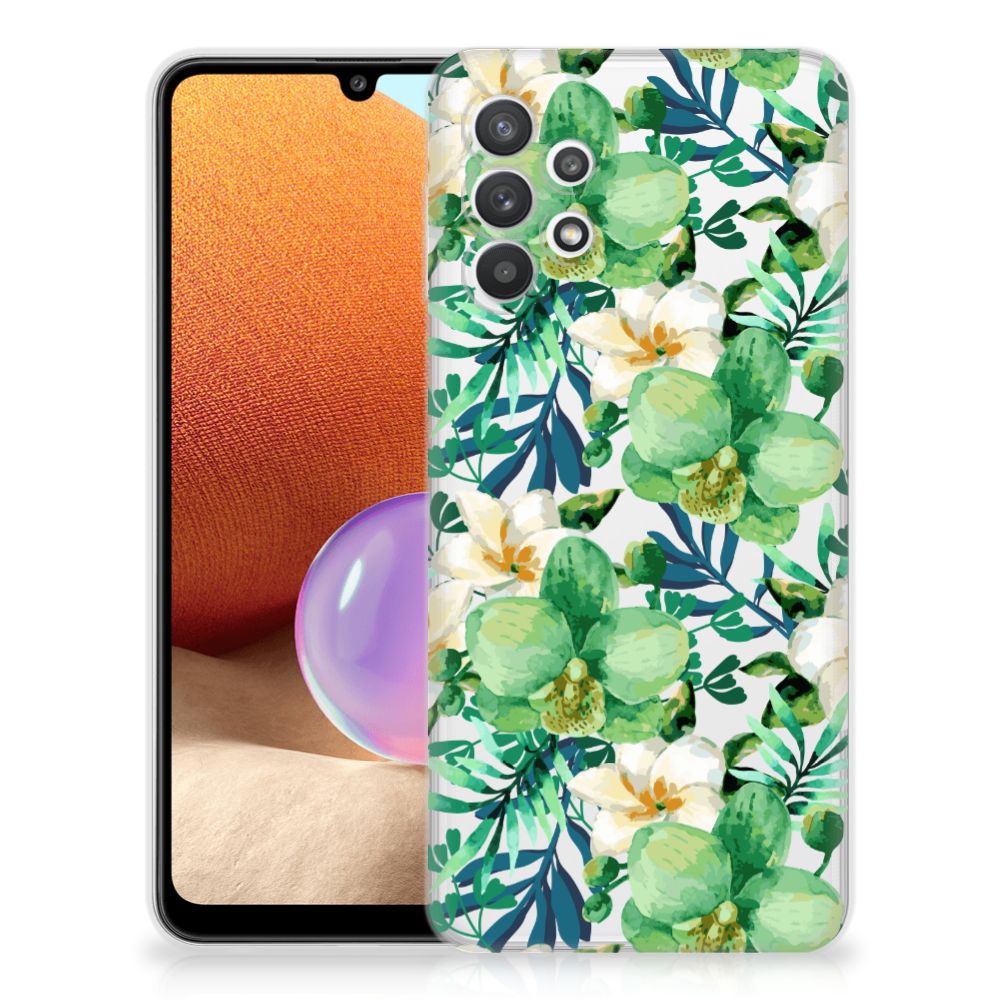 Samsung Galaxy A32 4G | A32 5G Enterprise Editie TPU Case Orchidee Groen B2C Telecom
