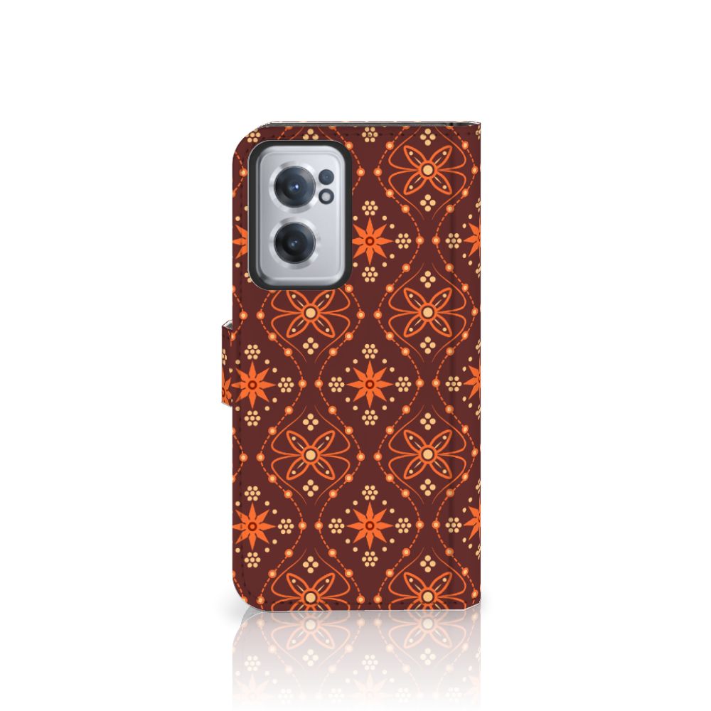 OnePlus Nord CE 2 Telefoon Hoesje Batik Brown