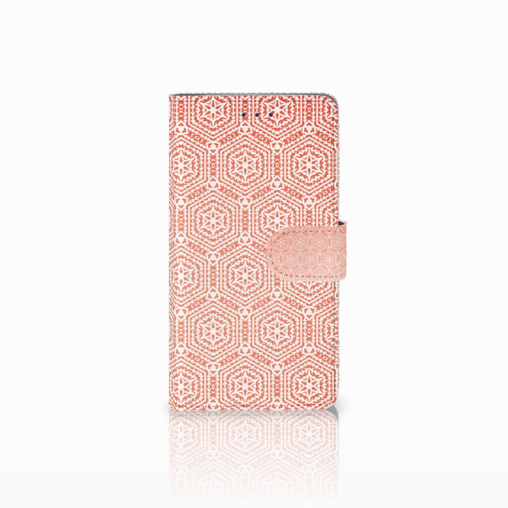 Samsung Galaxy J7 2016 Telefoon Hoesje Pattern Orange