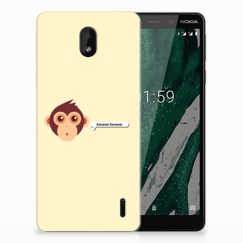 Nokia 1 Plus Telefoonhoesje met Naam Monkey