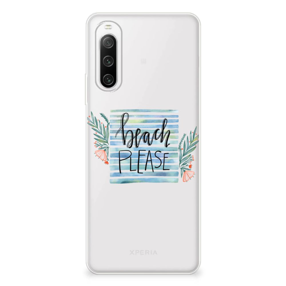 Sony Xperia 10 IV Telefoonhoesje met Naam Boho Beach