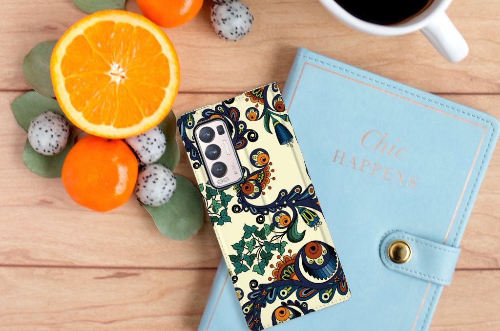 Telefoon Hoesje OPPO Find X3 Neo Barok Flower - B2C Telecom