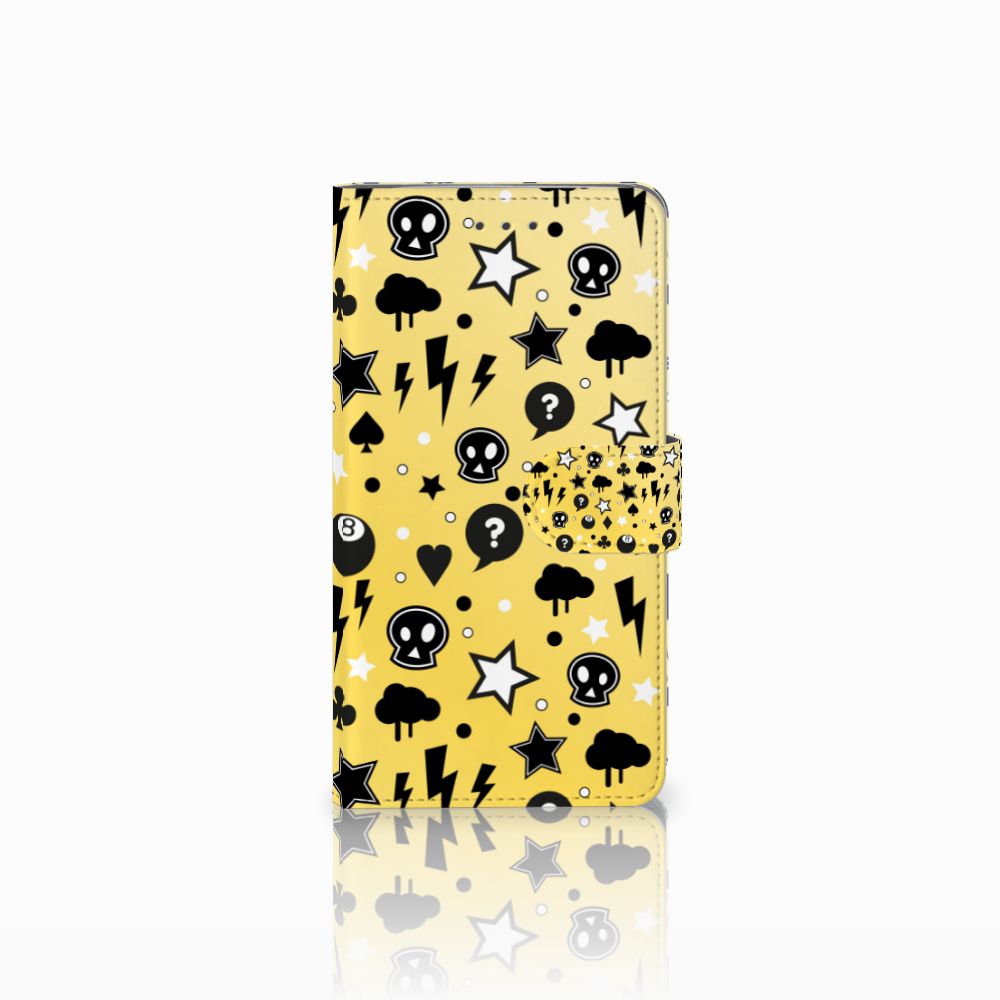 Telefoonhoesje met Naam Samsung Galaxy J7 2016 Punk Geel