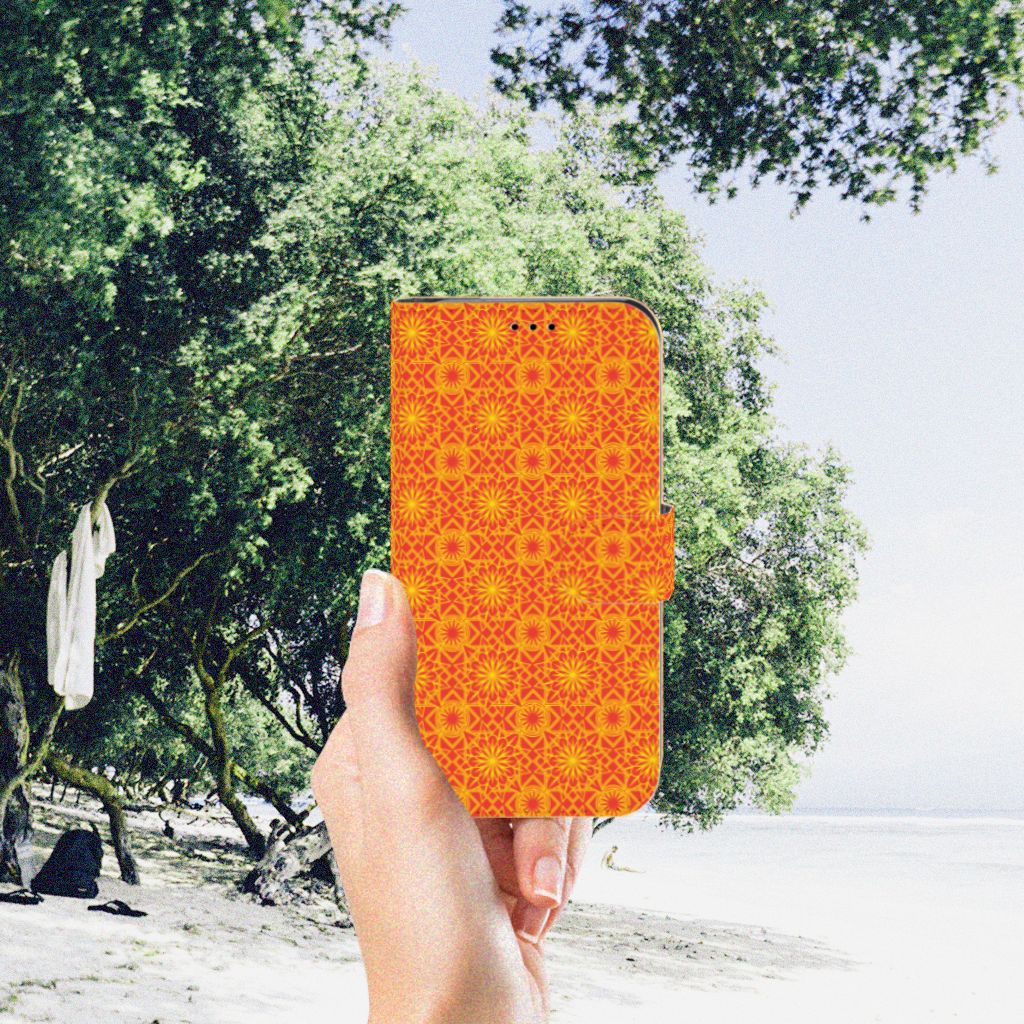Apple iPhone Xr Telefoon Hoesje Batik Oranje