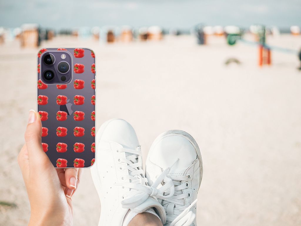 Apple iPhone 14 Pro Siliconen Case Paprika Red B2C Telecom