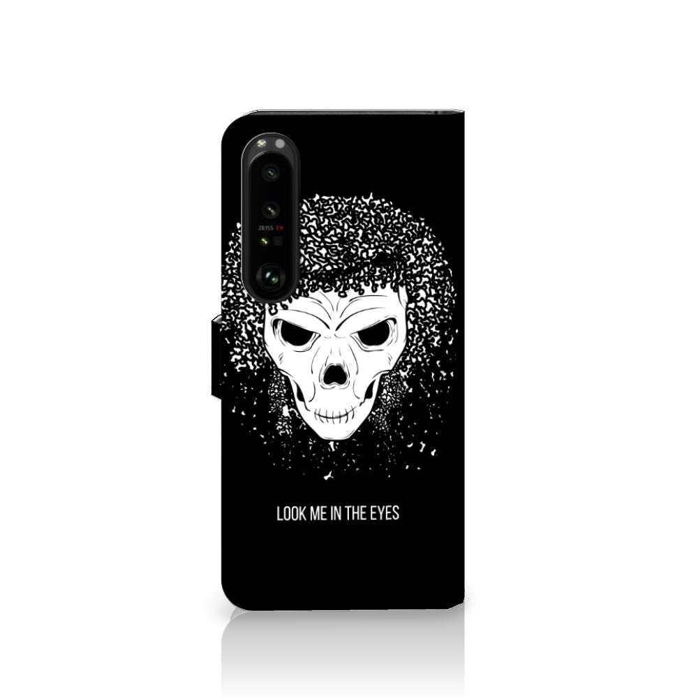 Telefoonhoesje met Naam Sony Xperia 1 IV Skull Hair