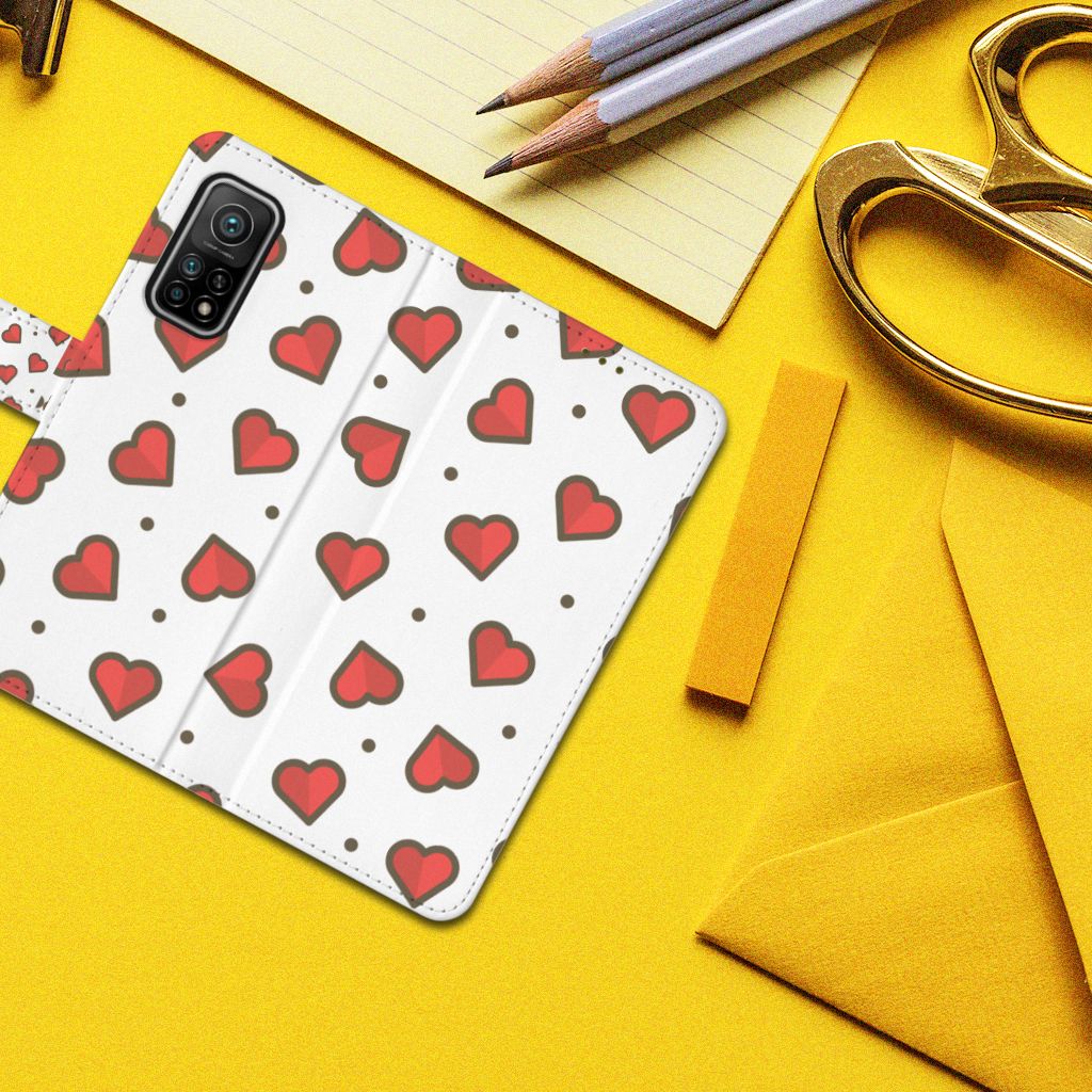 Xiaomi Mi 10T Pro | Mi 10T Telefoon Hoesje Hearts