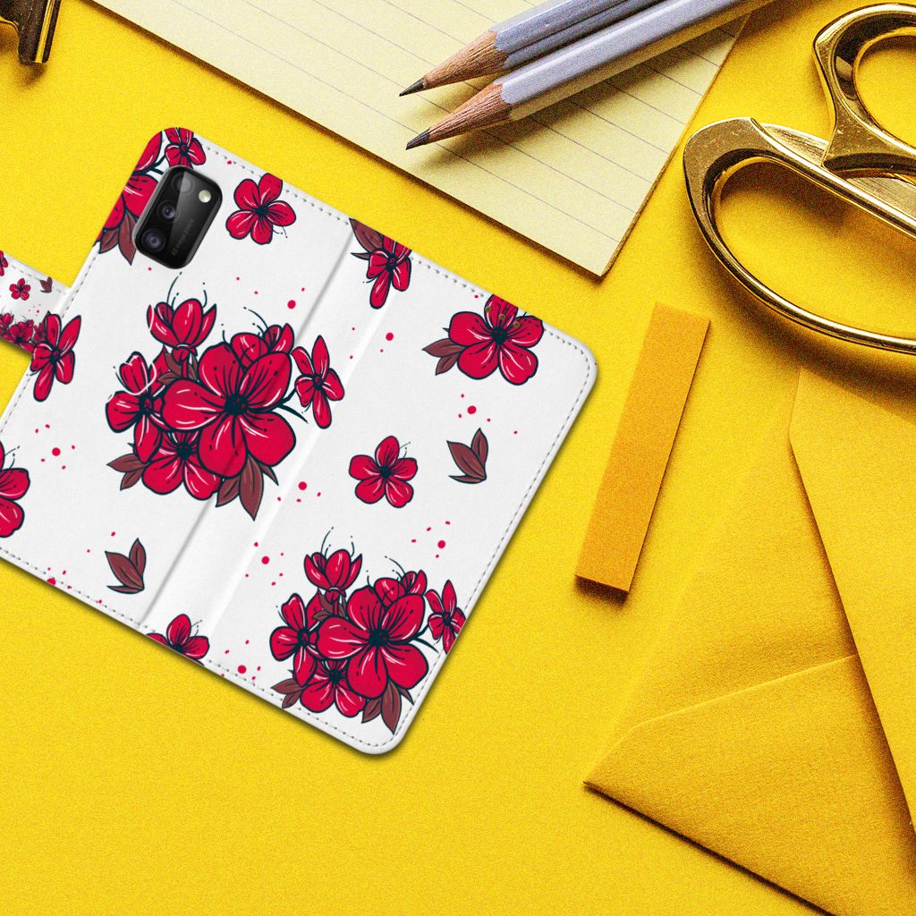 Samsung Galaxy A41 Hoesje Blossom Red
