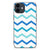 iPhone 12 Pro | 12 (6.1") Bumper Case Zigzag Blauw