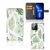 iPhone 13 Pro Max Hoesje Leaves met bladerenpatroon en ruimte voor pasjes 🌿