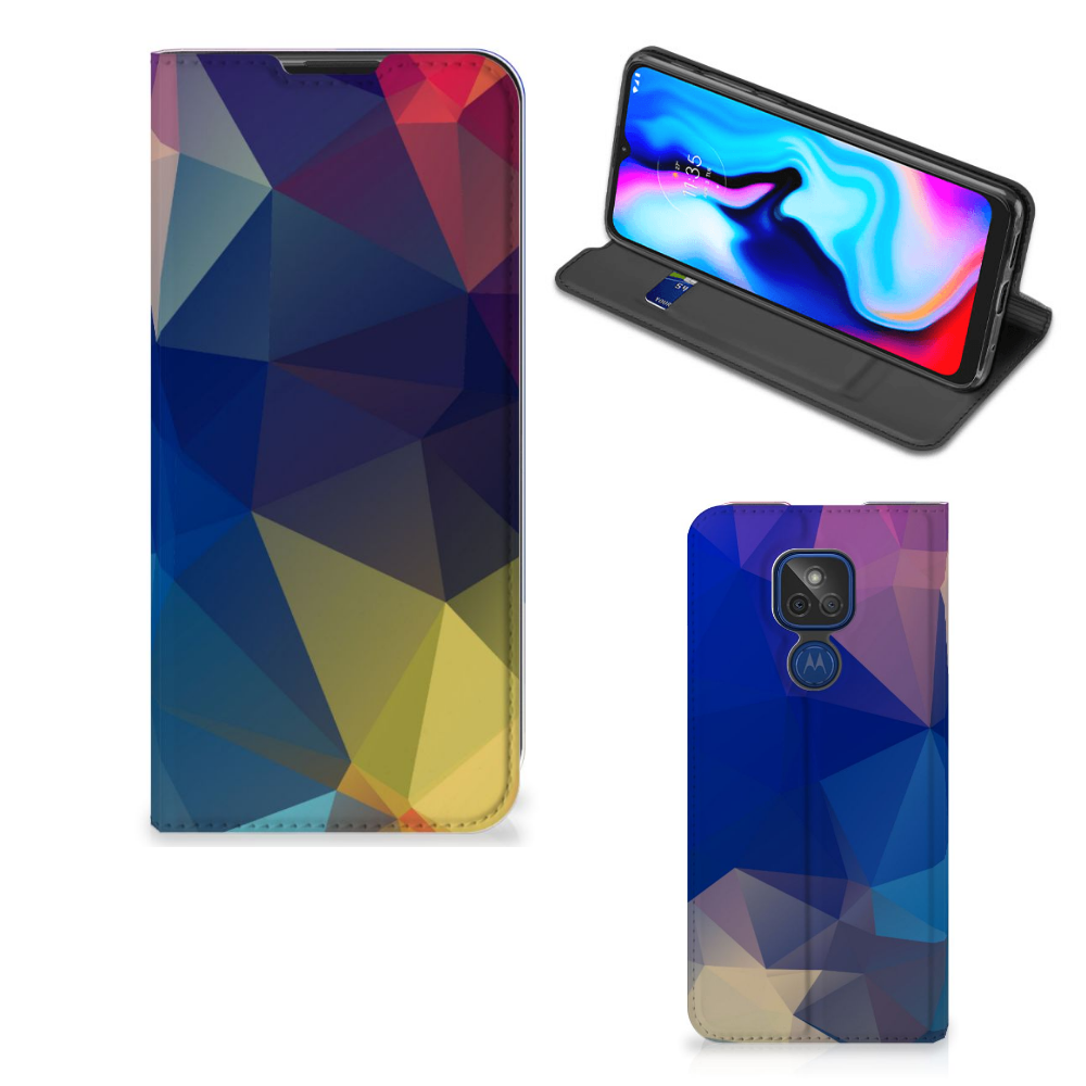 Motorola Moto G9 Play Stand Case Polygon Dark - B2C Telecom