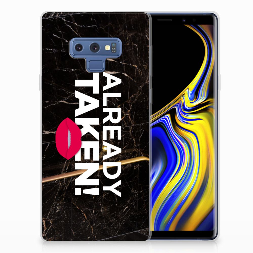 Samsung Galaxy Note 9 Siliconen hoesje met naam Already Taken Black