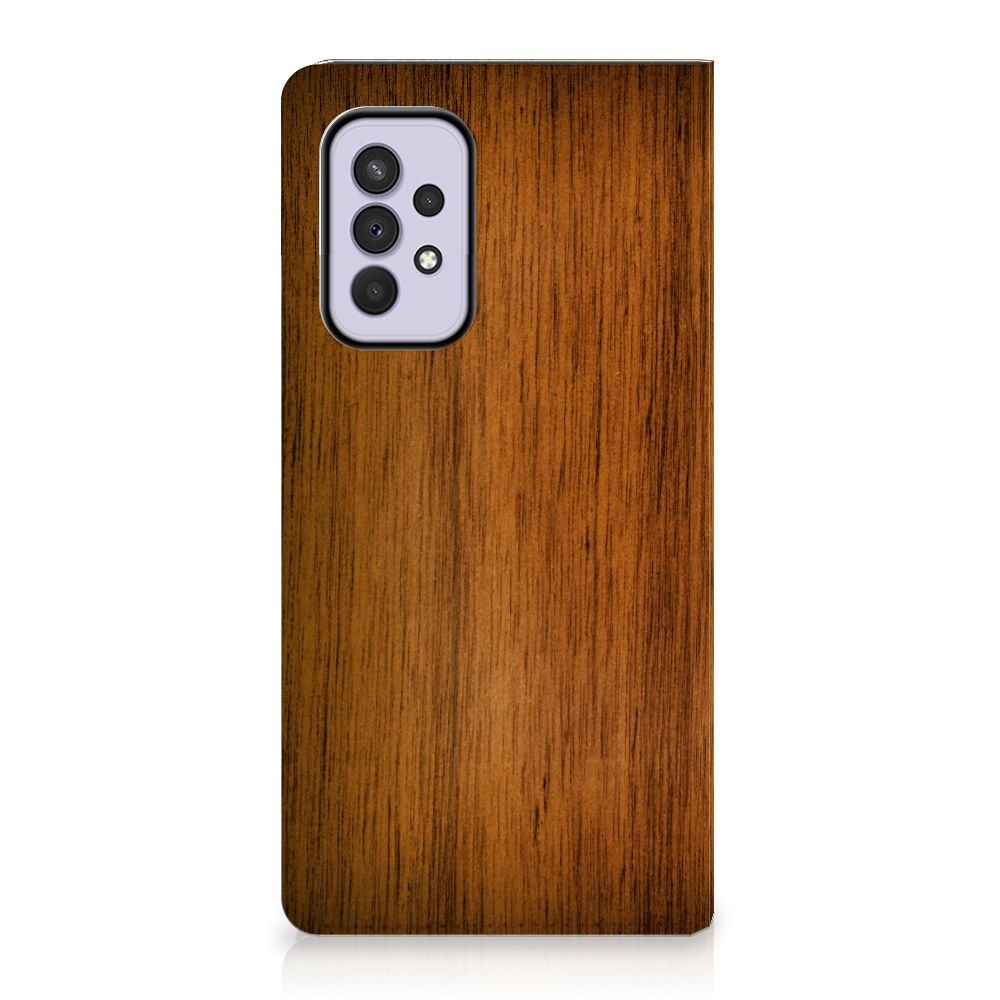 Samsung Galaxy A33 5G Book Wallet Case Donker Hout - B2C Telecom
