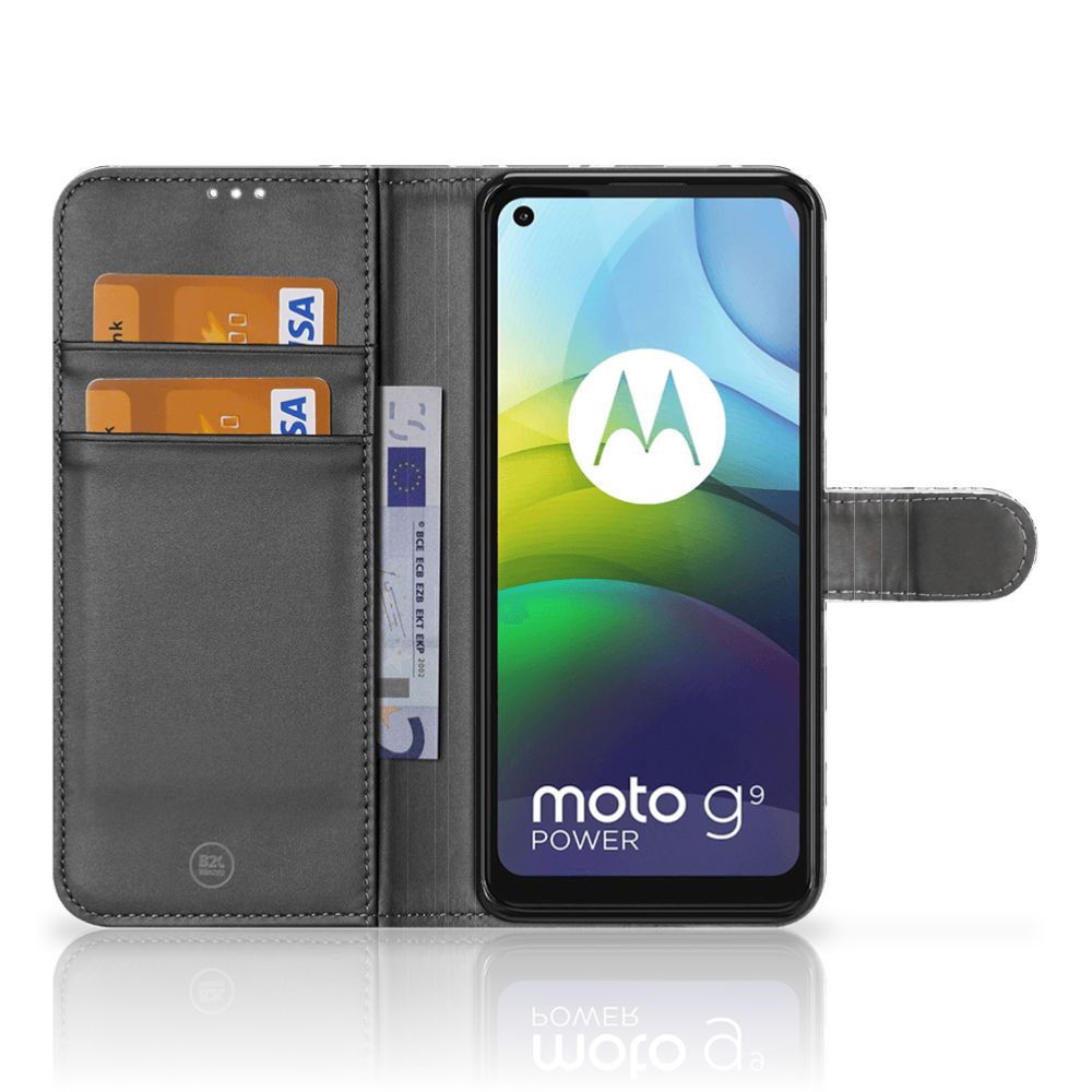 Motorola Moto G9 Power Telefoonhoesje met Pasjes Koetjes