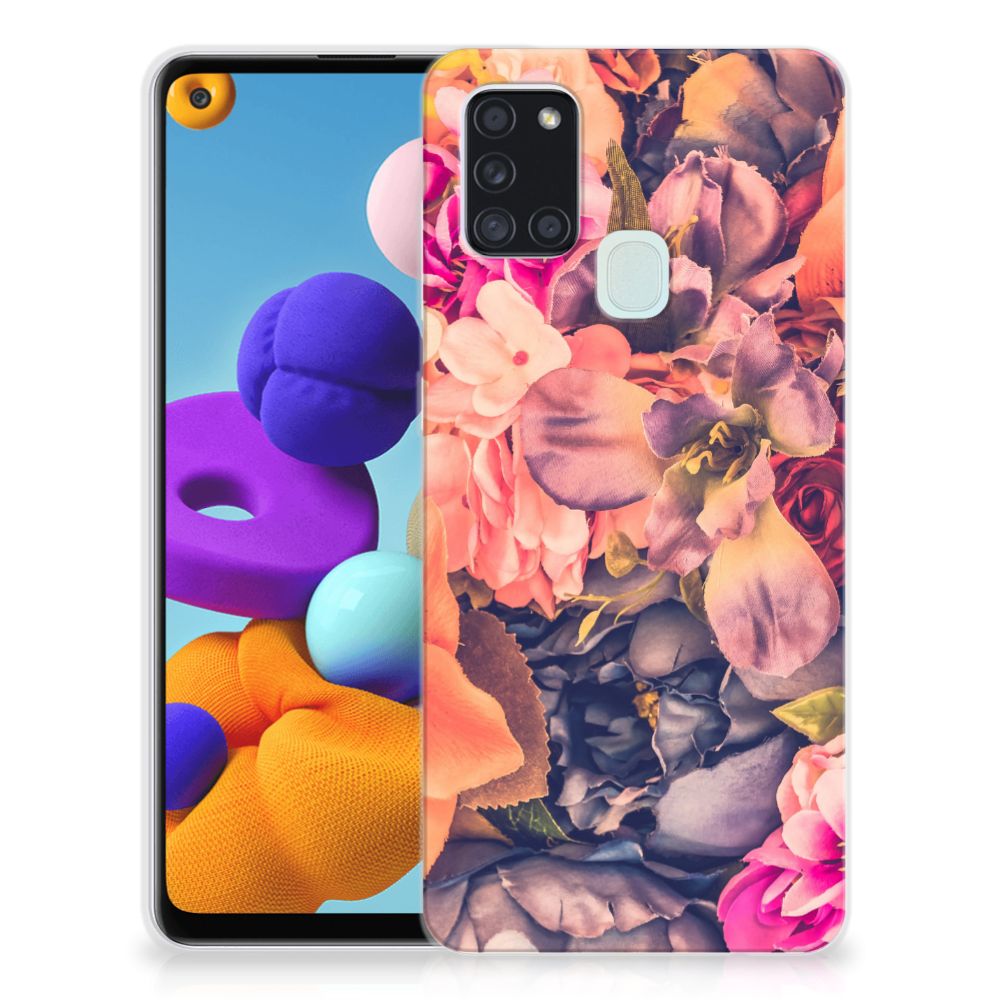 Samsung Galaxy A21s TPU Case Bosje Bloemen