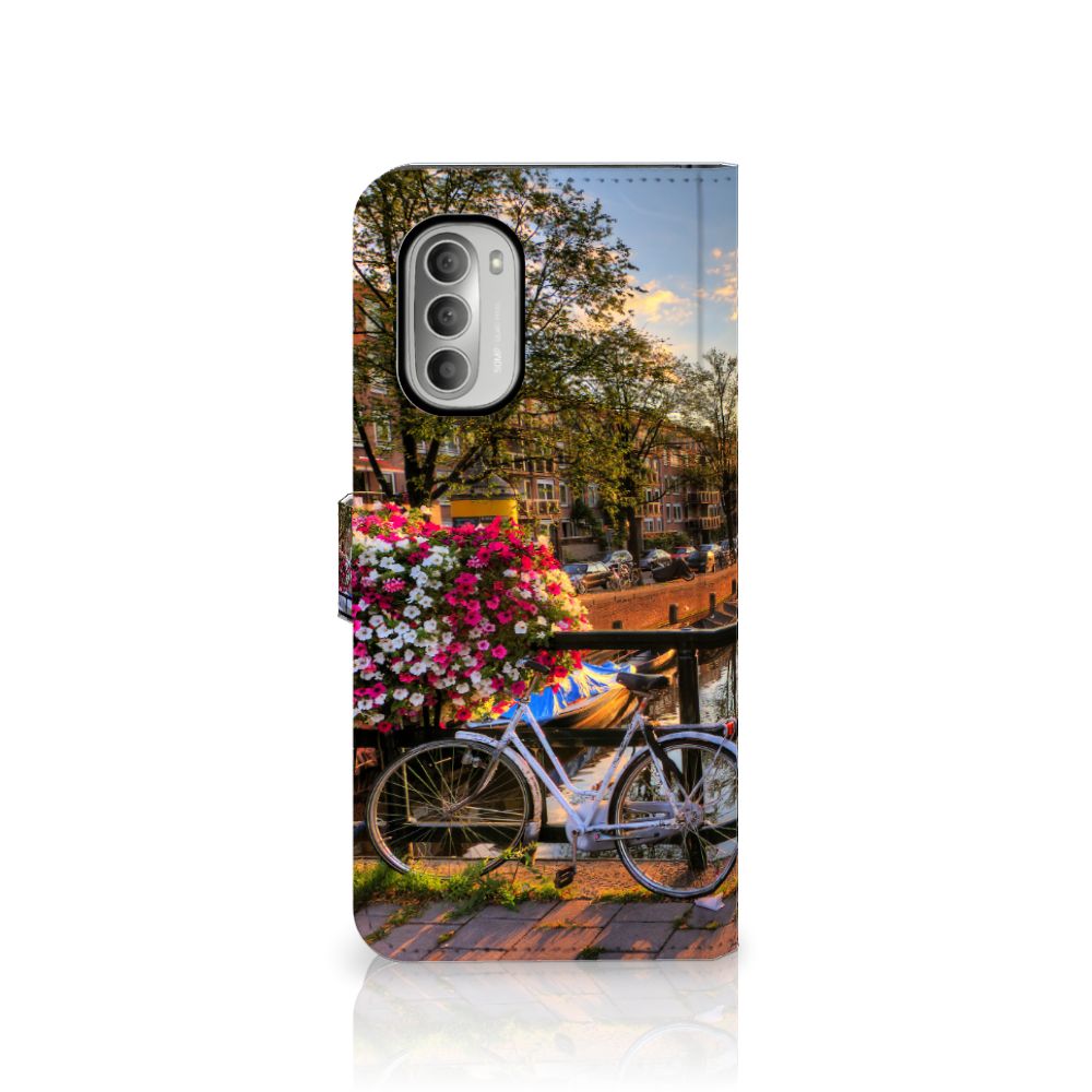 Motorola Moto G51 5G Flip Cover Amsterdamse Grachten