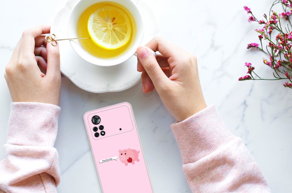 Xiaomi Poco X4 Pro 5G Telefoonhoesje met Naam Pig Mud B2C Telecom