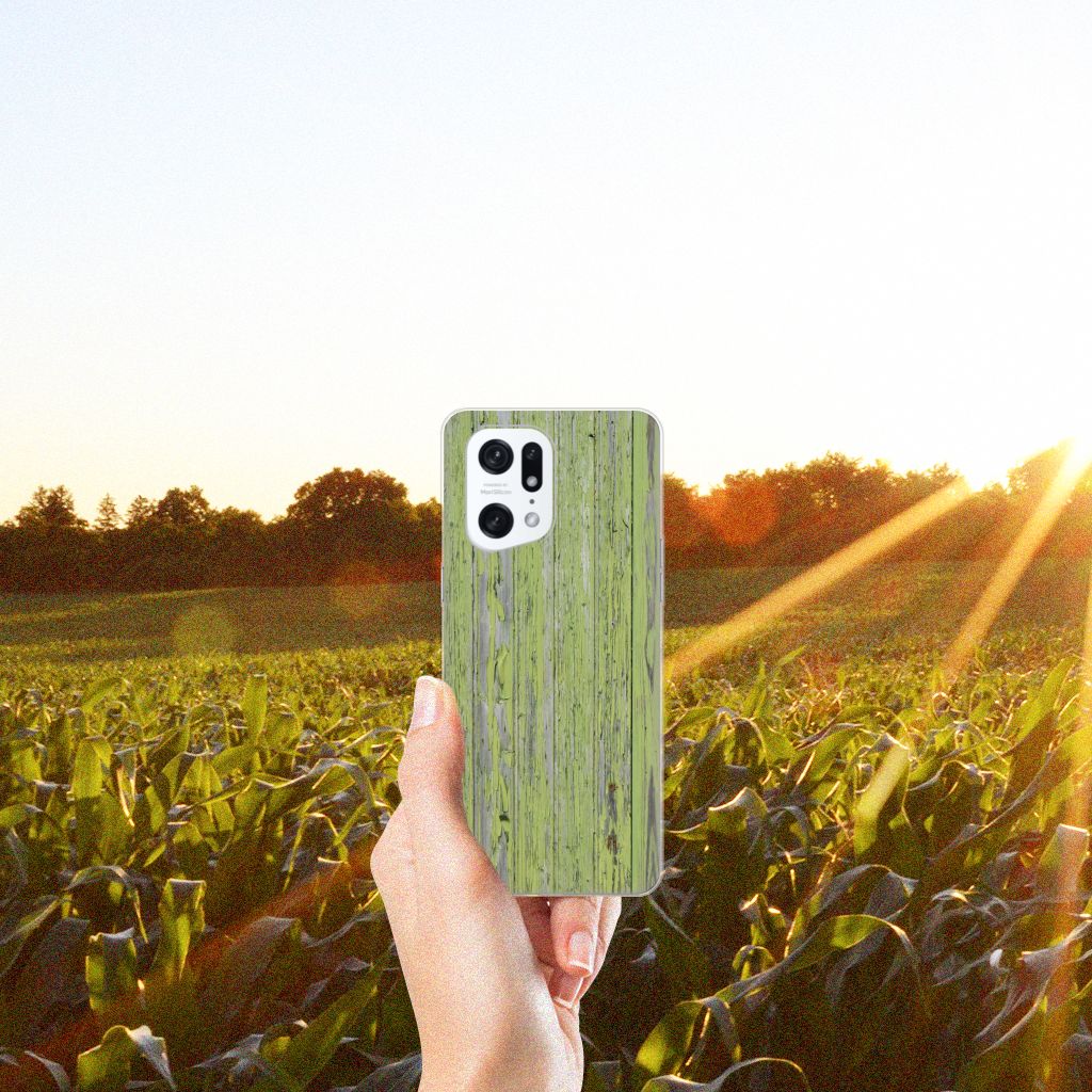 OPPO Find X5 Pro Bumper Hoesje Green Wood B2C Telecom