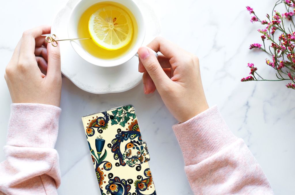 Wallet Case Sony Xperia XZ1 Barok Flower