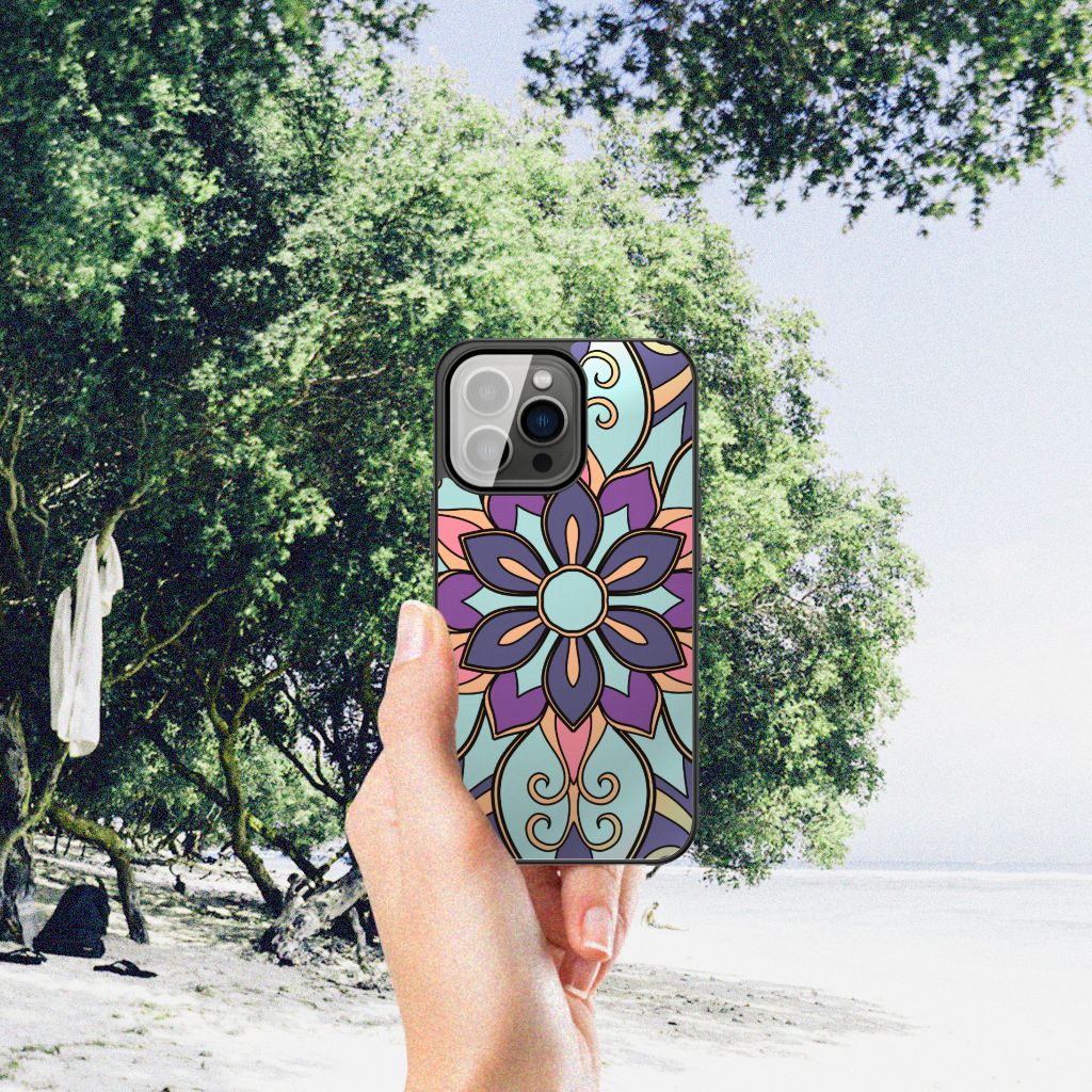 iPhone 13 Pro Bloemen Hoesje Purple Flower B2C Telecom
